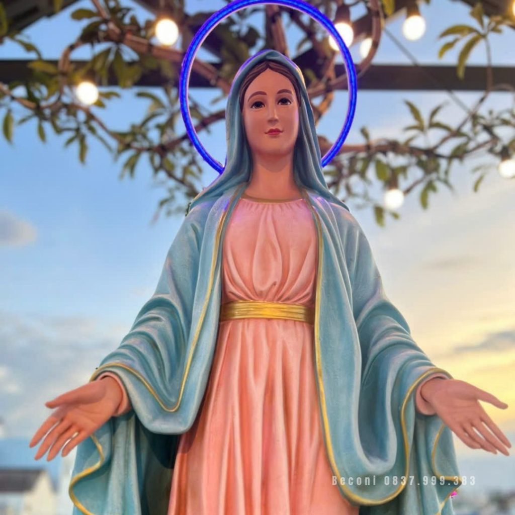 Tượng Mẹ Maria Ban Ơn (mẫu 3) cao 1m2 để sân thượng