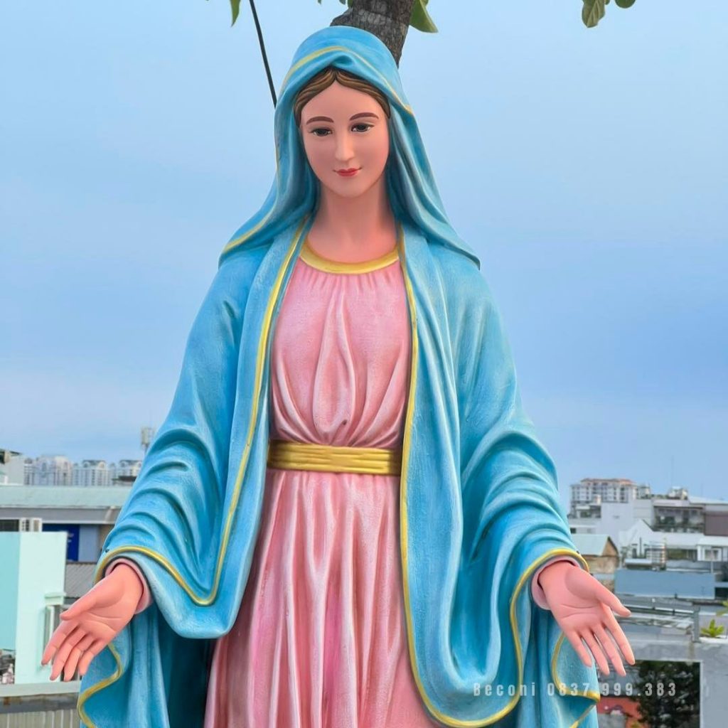 Tượng Mẹ Maria Ban Ơn (mẫu 3) cao 1m2 để sân thượng