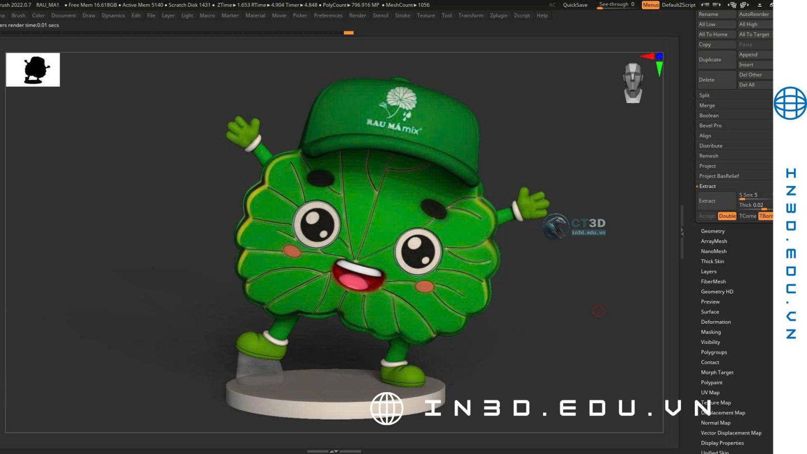 Thiết kế 3D – In 3D và vẽ màu theo yêu cầu của khách hàng