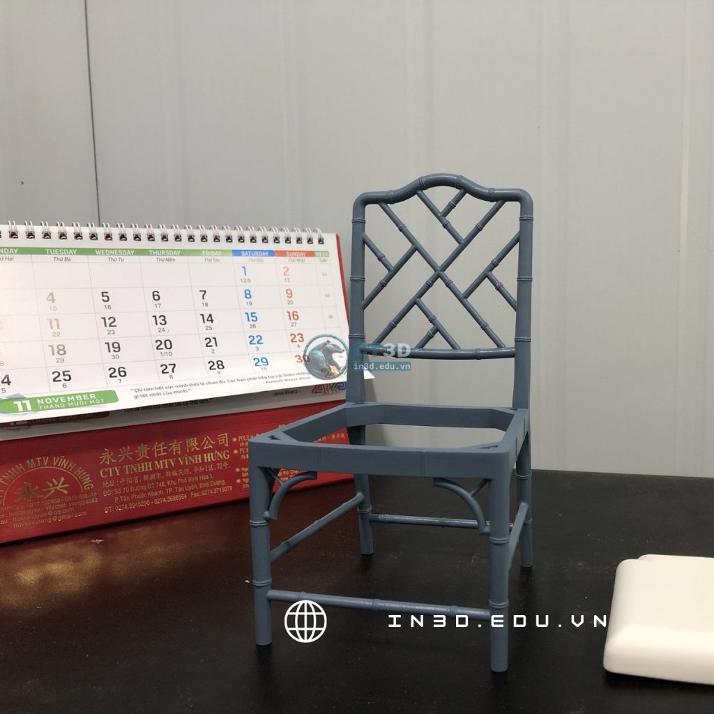 Bản in 3D sau khi chà nhám và sơn hoàn thiện