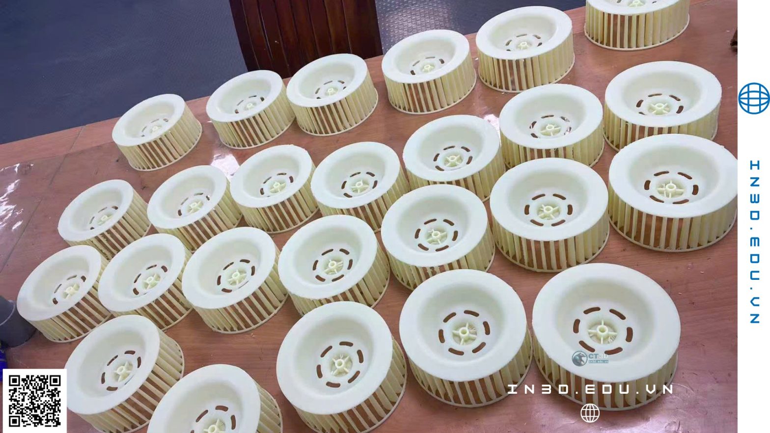 In 3D mẫu nhựa 30 cánh quạt | Scan 3D – TKN – Chỉnh TK – In 3D